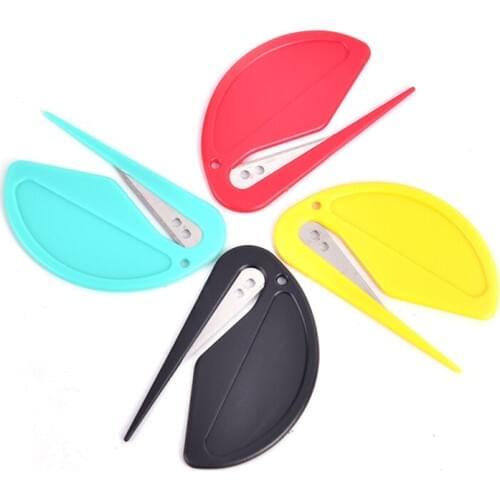 Mini Plastic Letter Opener Sharp Mail Envelope Opener Safety Papers Cutter