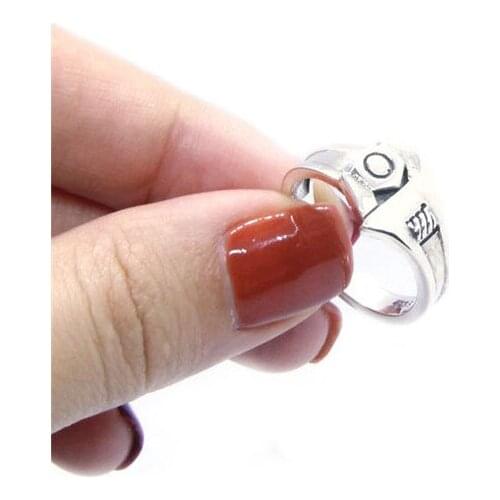 Real S925 Silver Tool Spanner Ring Top Quality Fashion Ladies 925 Fashion Motorcycles Biker Ring