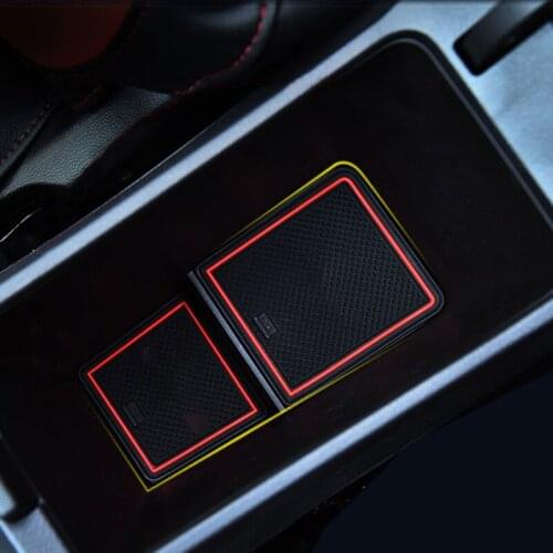 For Chevrolet Cruze Sedan 2017-2018 Interior Door Gate Slot Non-slip Cup Pad Mat car styling