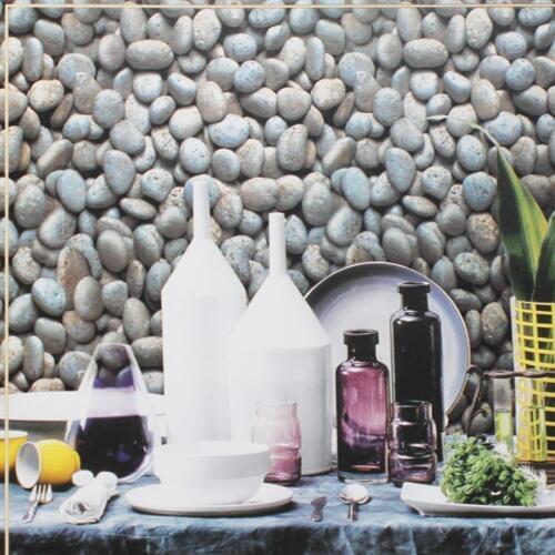 Beibehang de parede 3D wallpaper vinyl kitchen wall paper brick cobblestone wall paper stone wall mural for TV Background