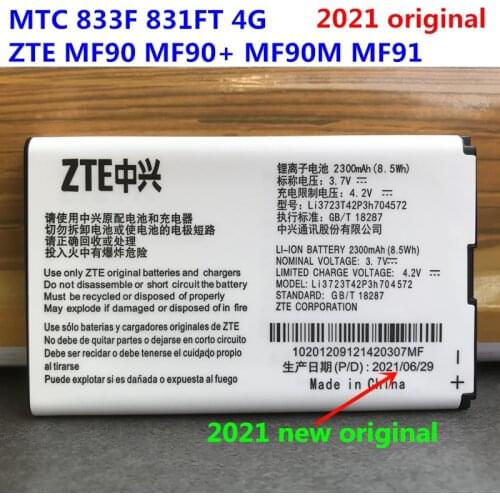 Original Battery Li3723T42P3h704572 For ZTE MF91 MF90 MF91D MF91T MF91S MF91S+ MF91SPlus MF91S2 4G LTE WiFi Router Modem Battery