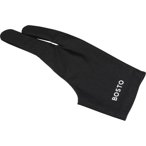Two-Finger Free Size Drawing Glove Artist Tablet Drawing Glove Anti-Fouling for BOSTO/UGEE/Huion/Wacom Graphics Drawing Tablets