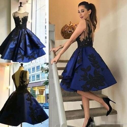 Off-shoulder Cocktail Dresses Robe Flowers elegant party 2019 Short Vestidos Homecoming Dress