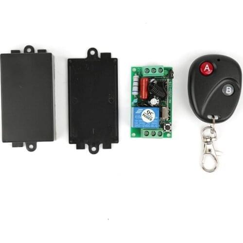 RF Transmitter 433 Mhz Remote Controls with Wireless Remote Control Switch DC 12V 1CH relay Receiver Module for Garage door