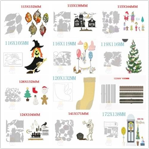Christmas Metal Cutting Dies for DIY Scrapbooking Photo Embossing Handcraft Die Cutting 2021 New Craft Halloween
