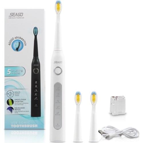 Seago Sonische Elektrische Tandenborstel SG-507 Volwassen Waterdichte IPX7 5 Modus Usb Opladen Oplaadbare Tand Borstels