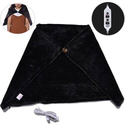 USB Heated Shawl Electric Heating Shoulder Blanket for Office and Sofa Use right