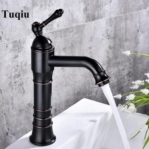 Vidric Basin Faucet Bathroom Mixer Tap Brass Wash basin Faucet Single Handle Single Hole Crane Bathroom ORB finished