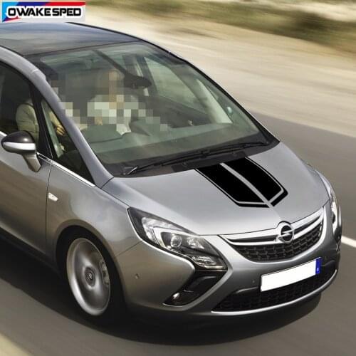 Sport Stripes Car Hood Bonnet Sticker For Opel ZAFIRA Lift AT MT Auto Engine Cover Decor Vinyl Decal Exterior Accessories