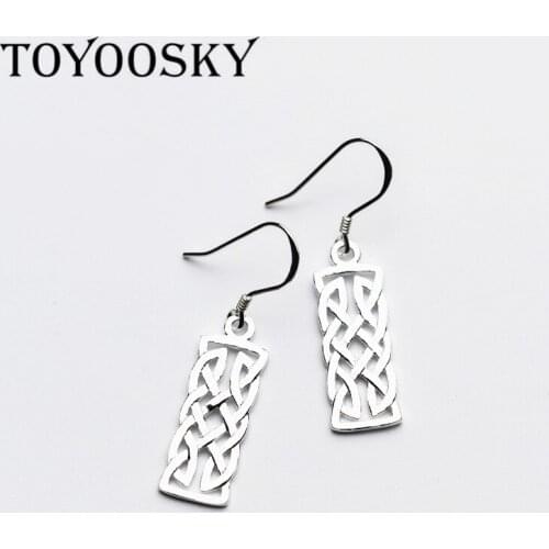 New Design 925 Silver Geometry Lines Drop Earrings Fashion&Romantic Style to Women Girls Sterling-silver-jewelry Brincos Brinco