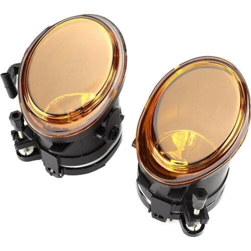 1Pair Yellow Front Fog Light Cover Lampshade 63177894017 63177894018 Fits for E46 M3 2001-2006