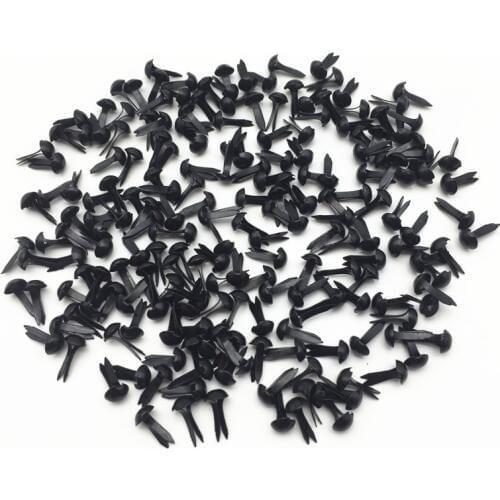 100pcs 4.5x8mm Round Mini Iron Brads For Stamping Embellishment Scrapbooking DIY Crafts Silver Gold Black White Brass 5 Colors
