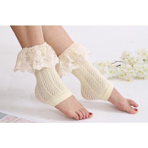 120pairs/lot new fashion cotton lace trim topper boot cuff/warm boot sock
