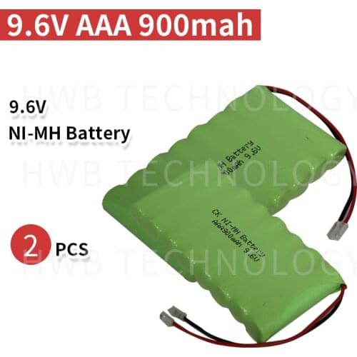 2 PCS/lot Original New Ni-MH 9.6V 800mAh Ni-MH AAA Rechargeable Battery Pack With Plugs Free Shipping