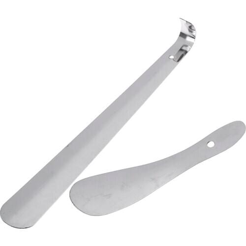 30cm Durable Professional Stainless Steel Shoe Horns Spoon Shoehorn Shoe Lifter Tool Easy Handle Shoe Horn