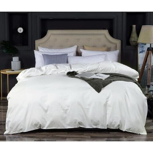 40 Solid Colors 100% Egyptian Cotton Duvet Cover Bed Cover Long Staple Cotton Satin Bedclothes Twin Full Queen King size 1 pcs