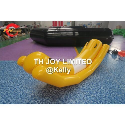 Free air shipping inflatable water toys for swimming pool, cheap inflatable water banana seesaw, inflatable water toys for sale