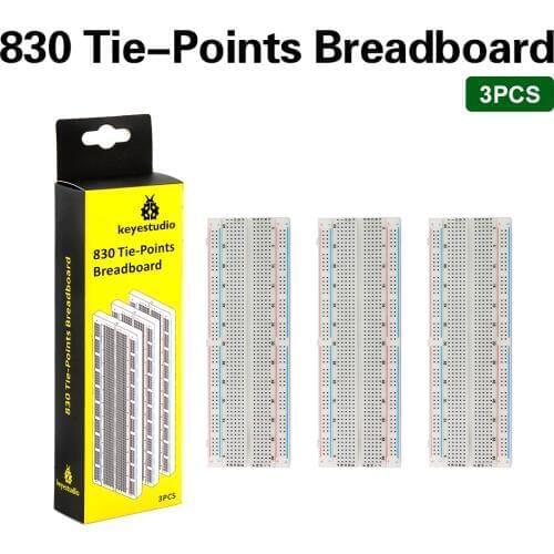 Free shipping! 3PCS HI-Q Breadboard 830 Point Solderless PCB Bread Board MB-102 Gift Box For Arduino Proto Shield DIY