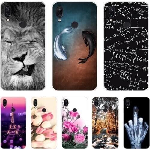 A 6.3'' For Xiaomi Redmi Note 7 Case Silicone Soft TPU Phone Cases For Xiaomi Redmi Note 7 Case Note7 Covers Owl Animal Coques