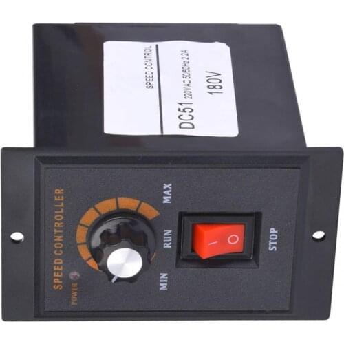 DC-51 DC Motor Speed Controller Permanent Magnet Speed Regulator 120W 2.2A Forward & Backward Rotation 180VDC/200VDC/220VDC