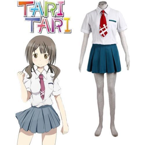 Can be tailored Anime TARI TARI Cosplay Man Woman Halloween Cos Okita Sawa Cosplay Costume Daily Japanese school uniform S-3XL