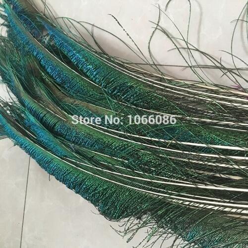 Hot Sale! 500pcs/lot sword peacock feathers 70-80cm long natural peacock feather Diy jewelry Decorative Decor fittings