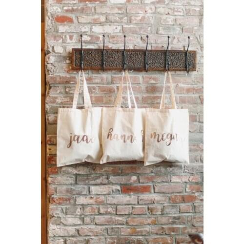 Custom Name Bridesmaid Tote Bags Maid of Honor Tote Cotton Canvas Personalized Bridesmaid Bags Bridal Party Bridesmaid Gifts