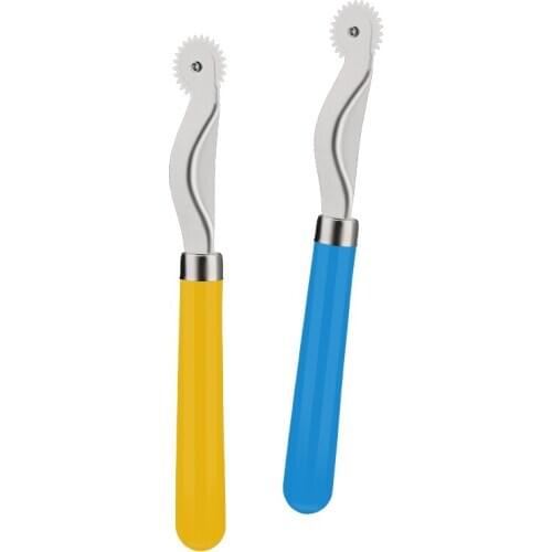 LMDZ 2 Pcs Tracing Wheel Sewing Tool, Plastic Handle Needle Point Tracing Wheel, Random Color Tracing Wheel Sewing Tool