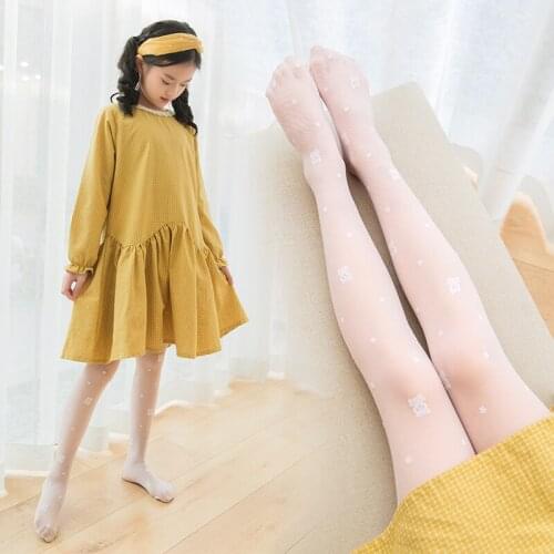 Summer Children pantyhose thin bear claws anti-hook stockings baby girls leggings mosquito socks medias para niñas kousen meisje