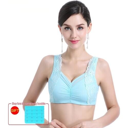 Hot Full Cup Underwear Silicone Breast Bra Postoperative Silicone Fake Breast Bra without Steel Ring Large size Lace Bras