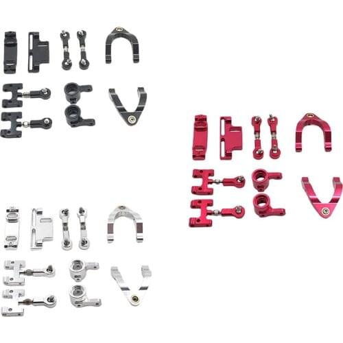 Metal Steering Knuckles Set for WPL D12 RC Car Vehicle DIY Replacement