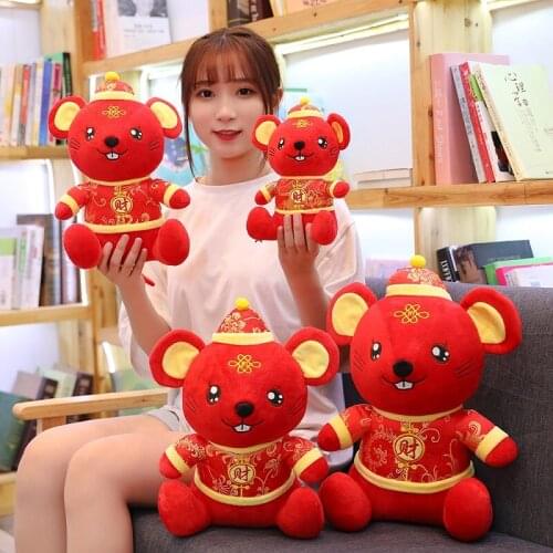 New 24/30/38/45cm plush cute happy mouse stuffed soft Pillow Favorite Soothing baby doll good quality christmas festival gift