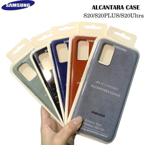 Original Samsung Galaxy S20 Ultra 5G Luxury for Alcantara Case Cover for S20 S20 PLUS SM-N986 Leather Premium Phone Casing