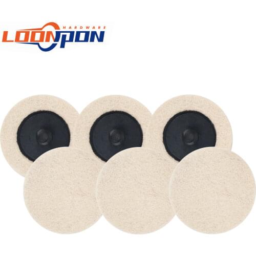 1PC 2inch/3inch Optional Flocking Wool Felt Polishing Wheel Polishing Wax Ball for Metal Plastic Glass Wood Mirror Finish
