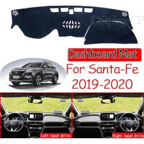 For Hyundai Santa Fe 2019 2020 TM Anti-Slip Mat Dashboard Cover Pad Sunshade Dashmat Protect Carpet Anti-UV Dash Car Accessories