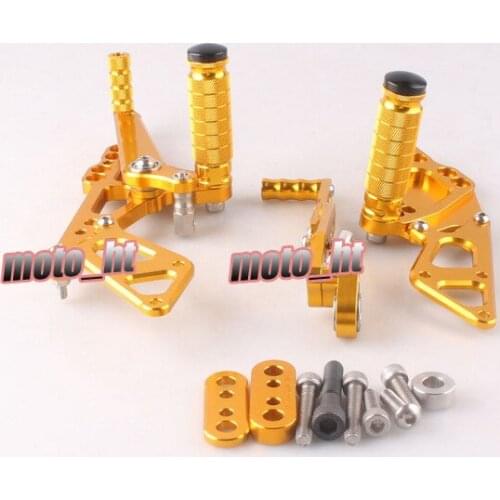 Adjustable Motorcycle Shift Foot Pegs Rear Set Footrests CNC Rearset Footpegs Kit For Suzuki GSXR 1000 GSXR1000 2009 2010