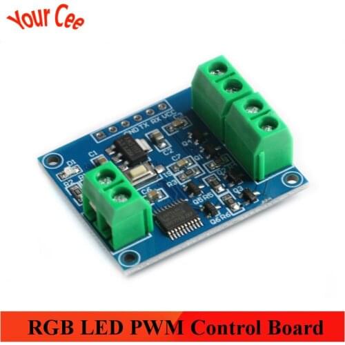 RGB LED Light PWM Control Board Dimmer Color Controller Control Board Programmable Full Color