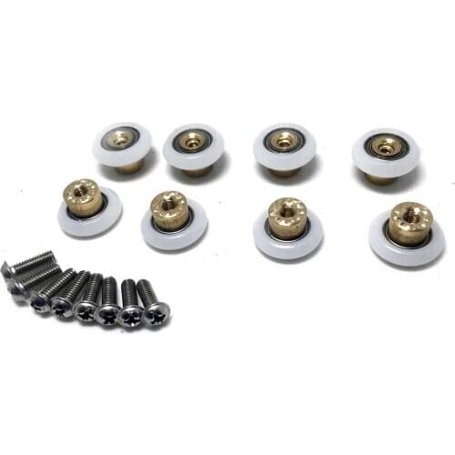 10PCS bathroom glass door sliding door shower door roller Outer diameter 19mm/23mm/ 25mm/27mm with screw
