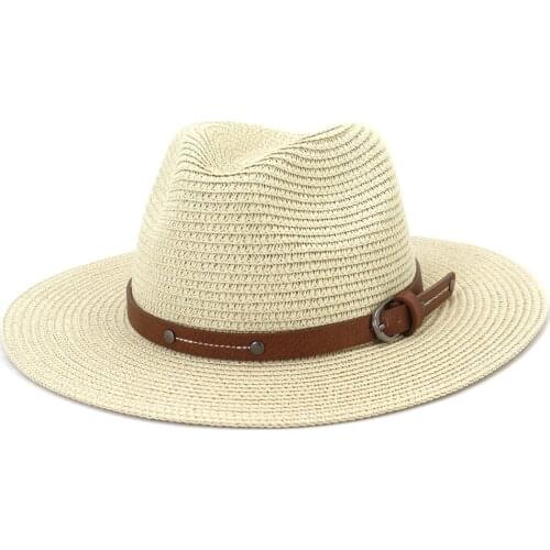 New Women Sun Hat Solid Wide Brim Beach Cap Party Wedding fall hats for women Kentucky Derby Church Hat MZ10