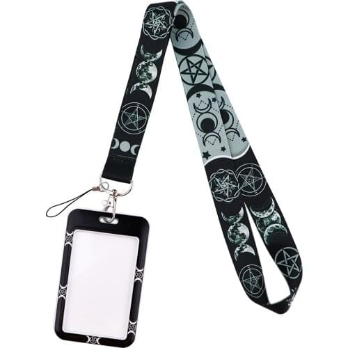 JF341 Moon Goddess Lanyard For Key Cell Phone Hanging Rope Keycord USB ID Card Badge Holder Keychain DIY Lanyards Gift