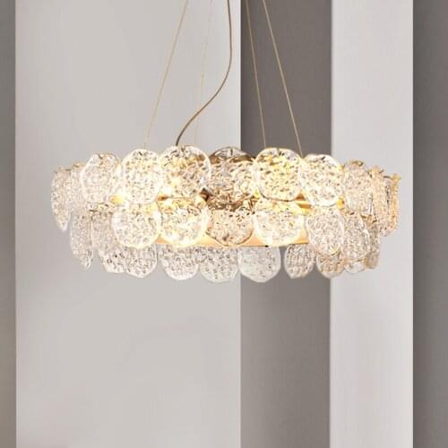 Modern glass crystal chandelier handmade glass decorative lamp luxury living room lamp designer clothing store model room lighs