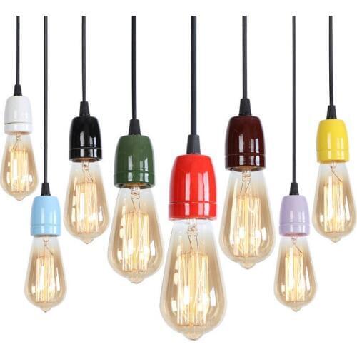 Retro Nordic Modern Personality Creative Color Indoor Lighting Decoration LED E27 Cafe/Restaurant/Bedroom/Study/Aisle/Corridor
