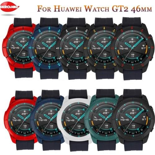 Protective Cover Case For Huawei Watch GT2 46mm Smart Watch Protector Shell Edge TPU Protection Sleeve For Huawei GT 2 Classic