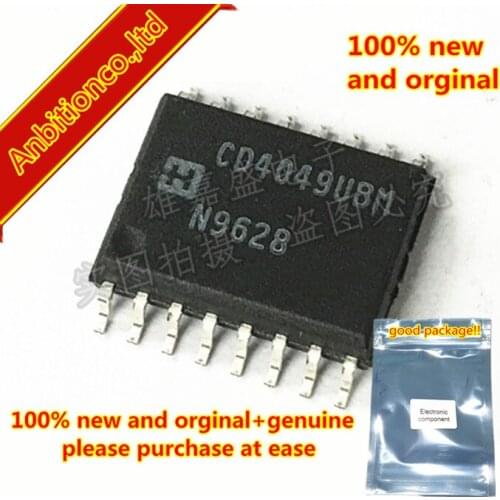 10pcs 100% new original CD4049UBM CD4049 SOP16 CMOS Hex Buffer Converters in stock