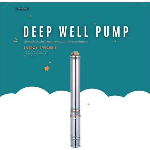 24v 4T/H High-head 60m DC Brushless Deep-well Submersible Solar Water Pump,3 inch Mini Irrigation Centrifugal Pump Specification