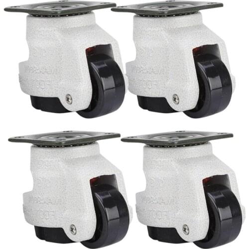4 Pcs Retractable Leveling Casters Industrial Machine Swivel Caster Castor Wheel for Office Chair Trolley 330 Lbs Capacity GD-40