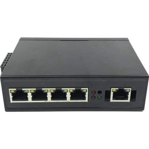 5-port 1000M DIN-Rail managed Industrial Ethernet Network Switch network switch gigabit poe switch POE powered switch