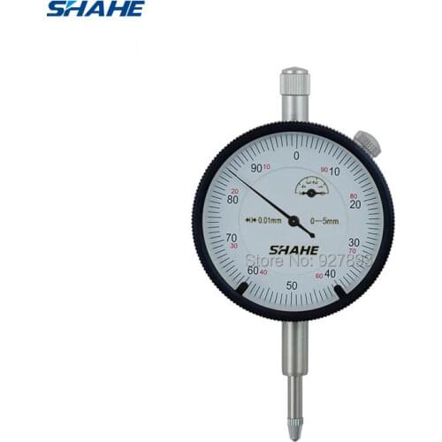 Shahe 0-5/0-10/0-20/0-30/-0-50 mm dial indicator gauge analog dial gauge 0.01 mm gauge tool indicator measuring instruments
