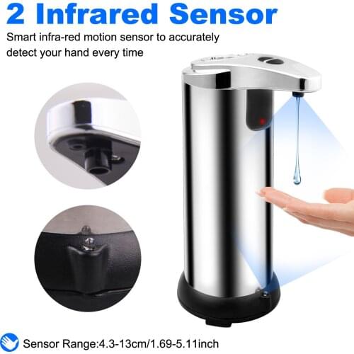 Touchless soap dispenser Infrared Motion Sensor Touchless Hands-Free Automatic Soap Dispenser for Bathroom Home Kitchen