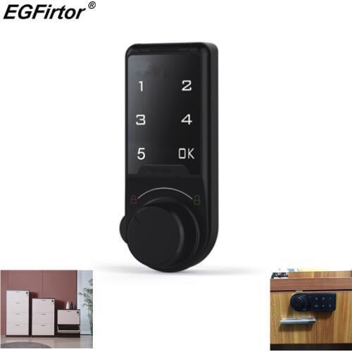 Digital Smart Electronic Password Lock Security Alarm Touch Screen Lock Cabinet Keypad Drawer Office Digital Electronic Lock